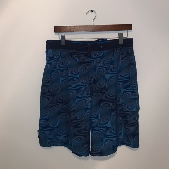 Speedo Other - Speedo Blue & Black Swim Trunks size waist 34